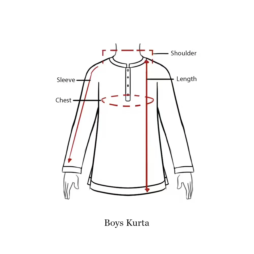 Chinese Collar Threadwork Buttas Navy Blue Cotton Long Kurta - Image 4