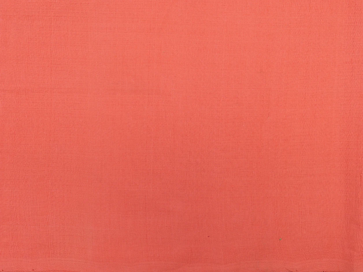 Floral Printed Peach Mangalagiri Cotton Salwar Material - Image 3