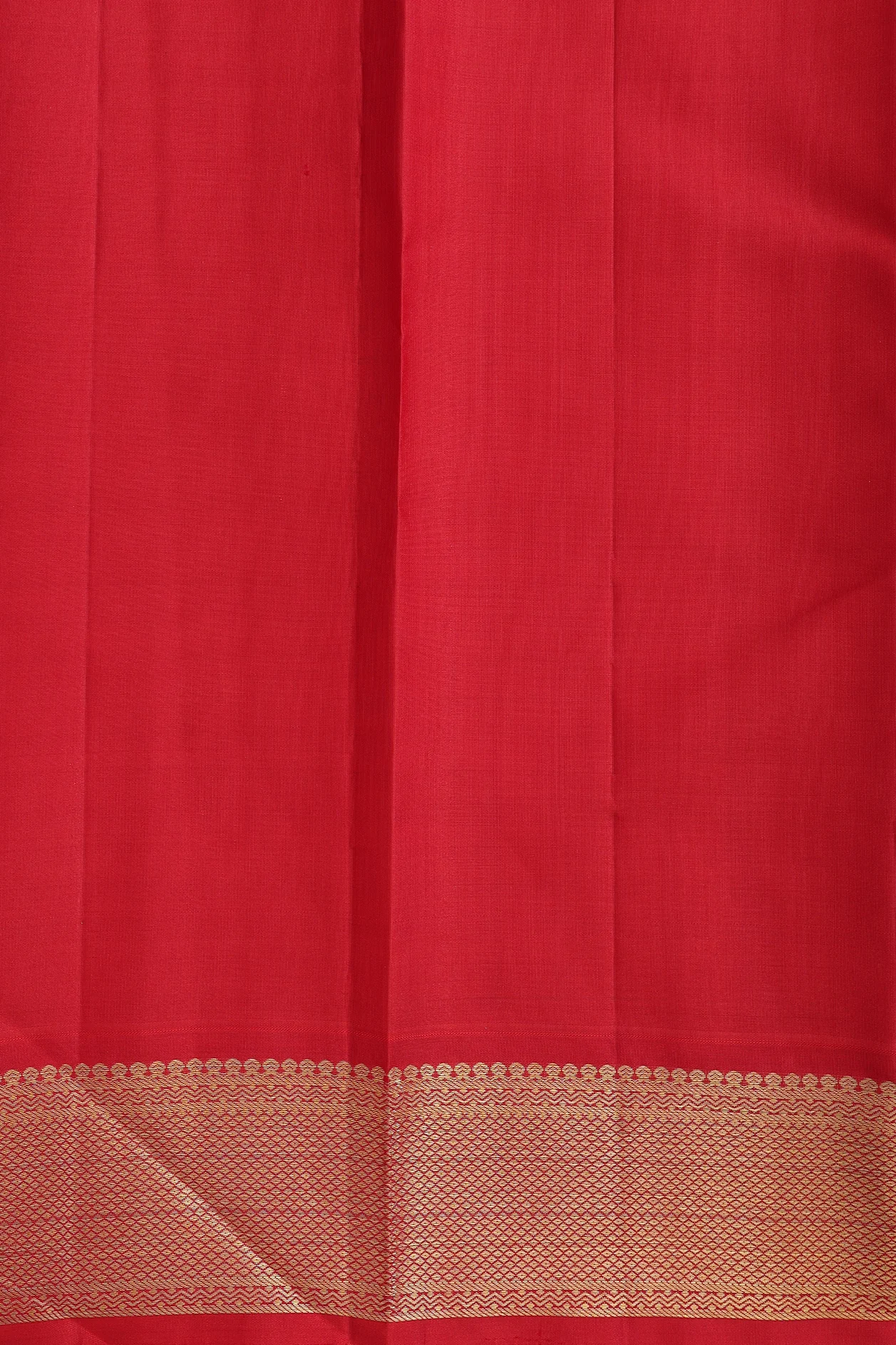 Kanchipuram Silk Saree In Honey Yellow With Checks Design - Image 5