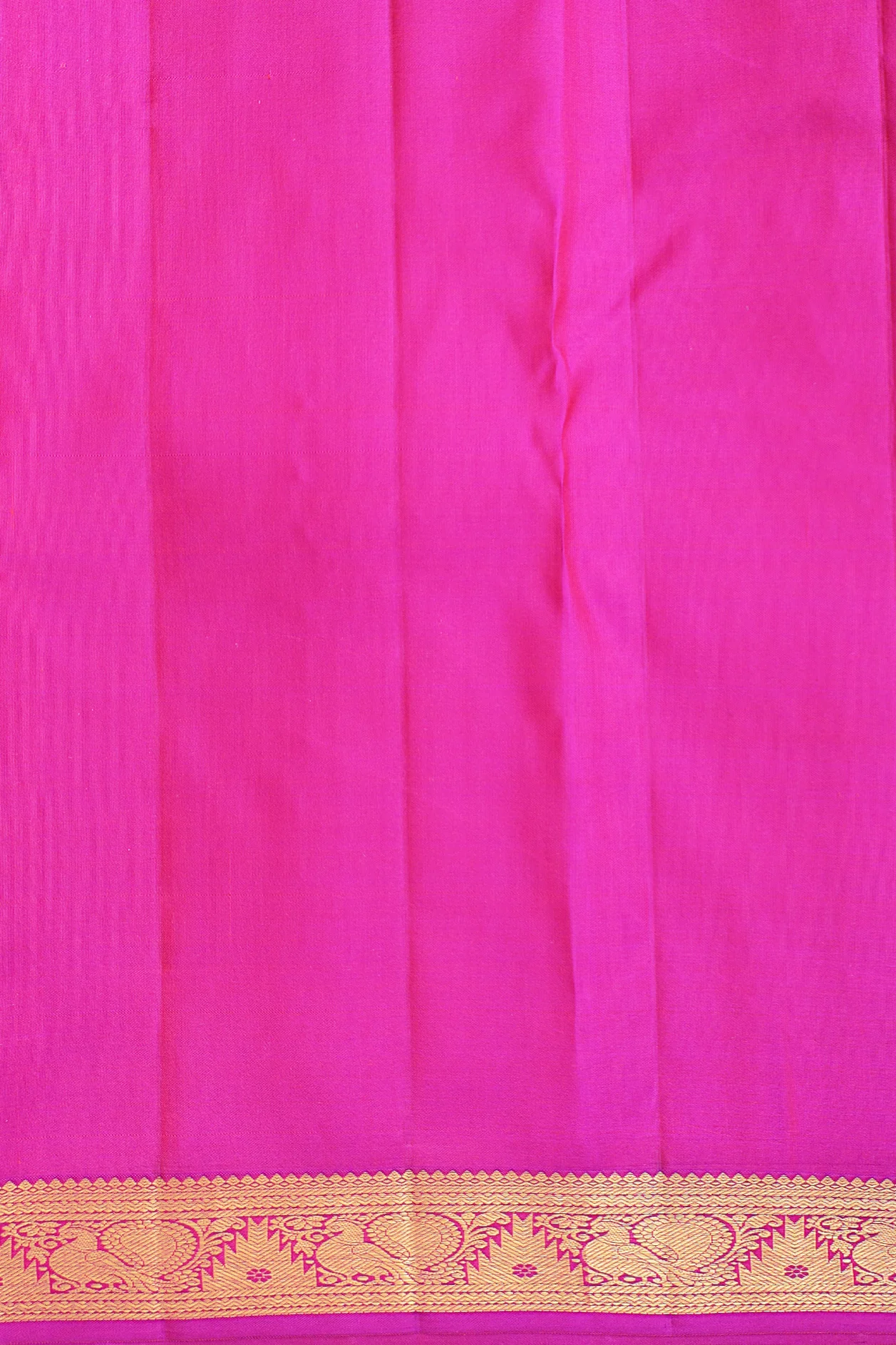 Kanchipuram Silk Saree In Red With Brocade Design - Image 5