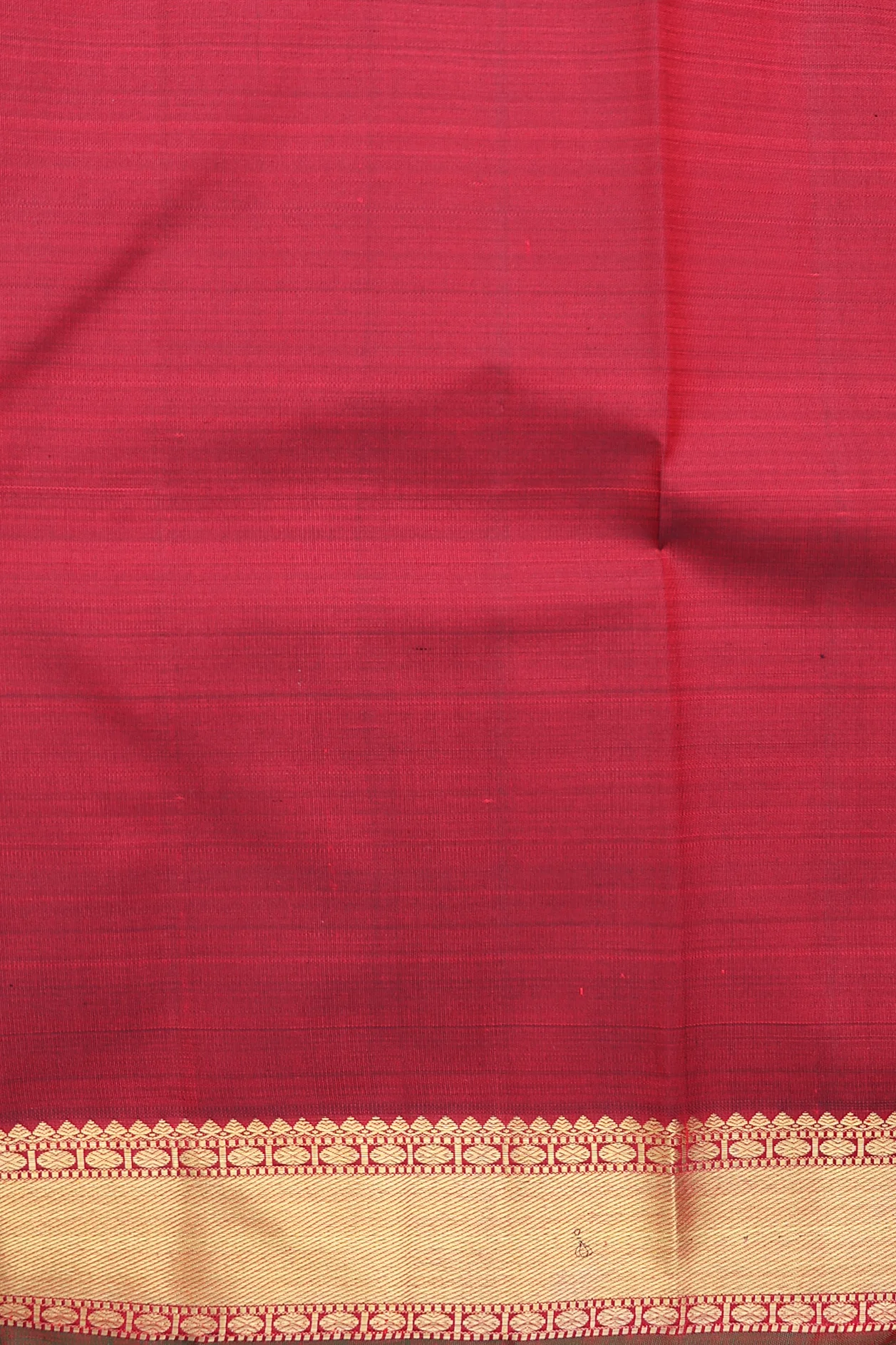 Kanchipuram Silk Saree In Red With Checks Design - Image 5