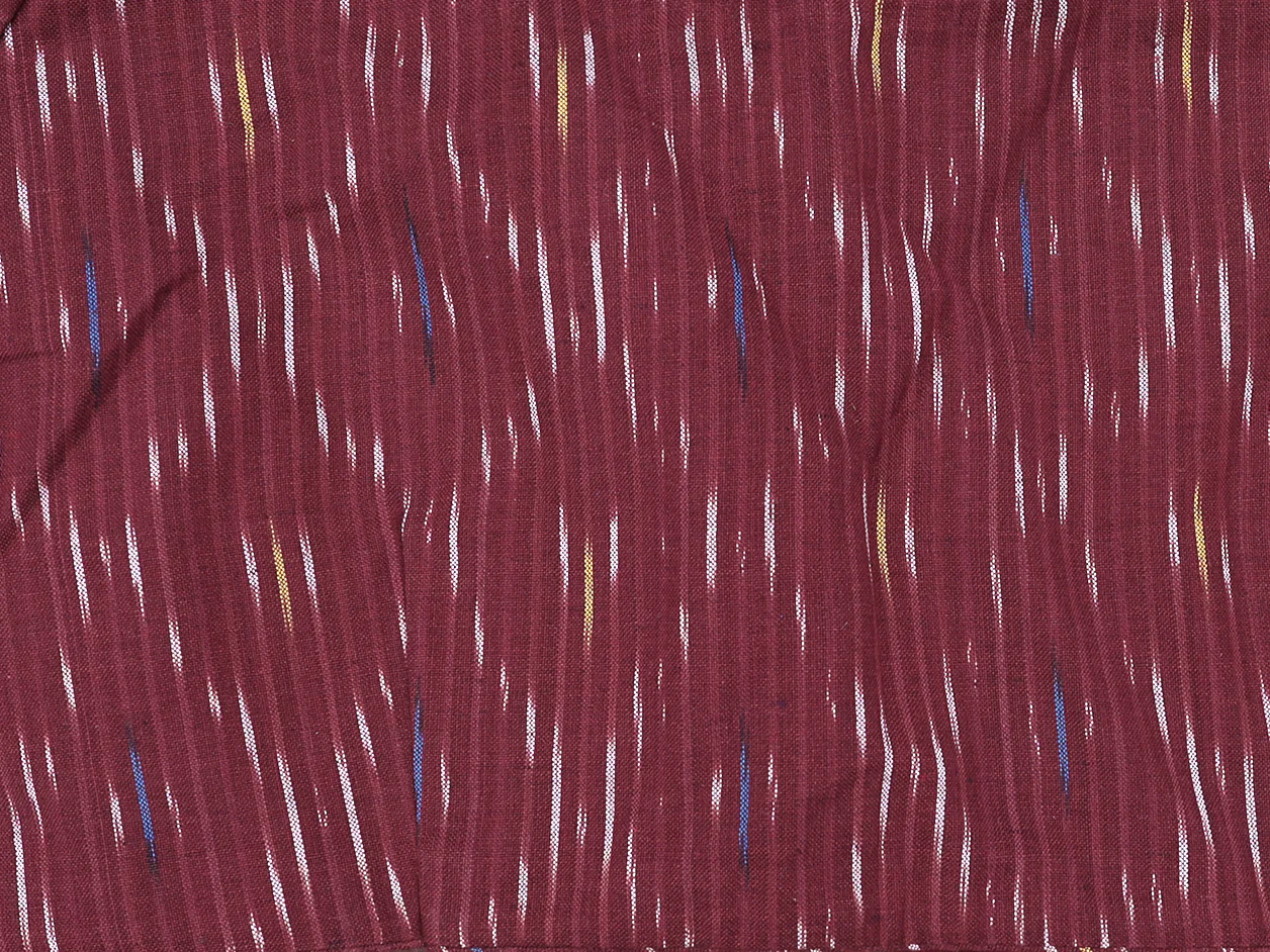 Printed Design Burgundy Red Cotton Readymade Blouse - Image 3