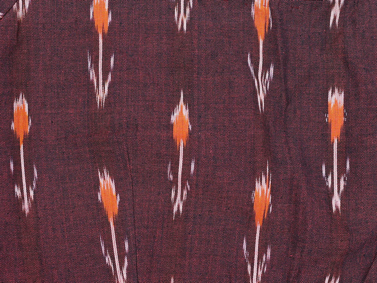 Printed Design Maroon Cotton Readymade Blouse - Image 3