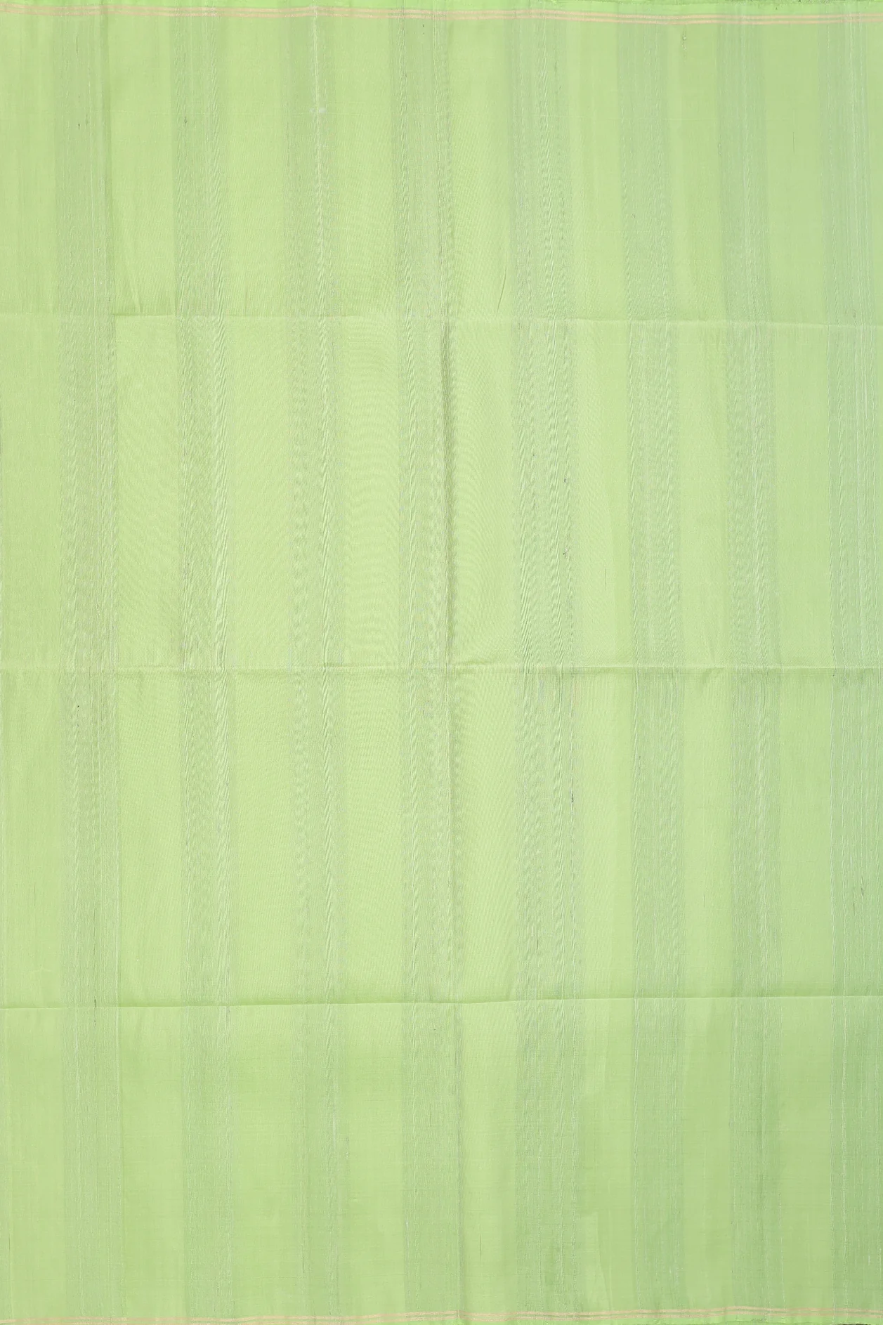 Raw Silk Saree In Pastel Green With Plain - Image 3