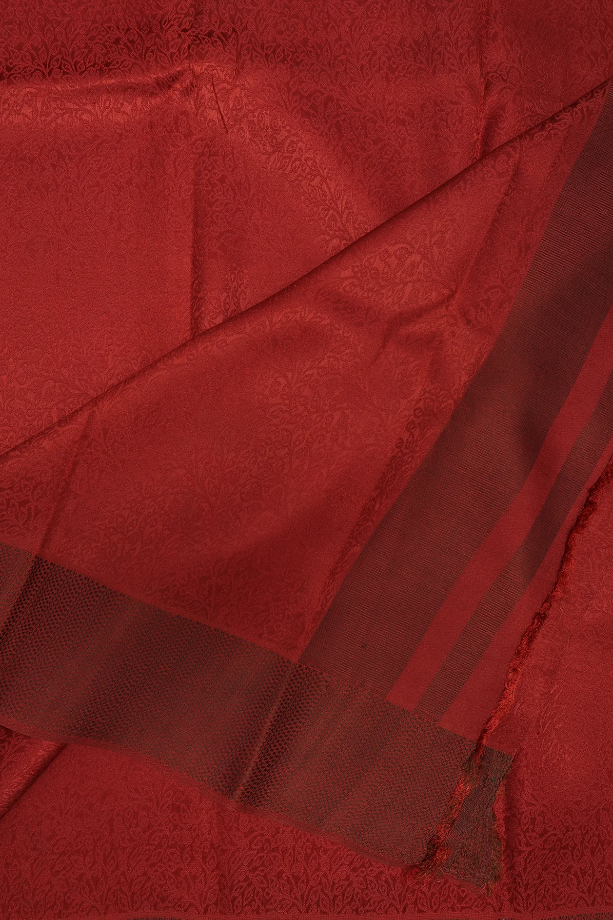 Threadwork Design Brown Silk Dhoti With Shirt Material - Image 3