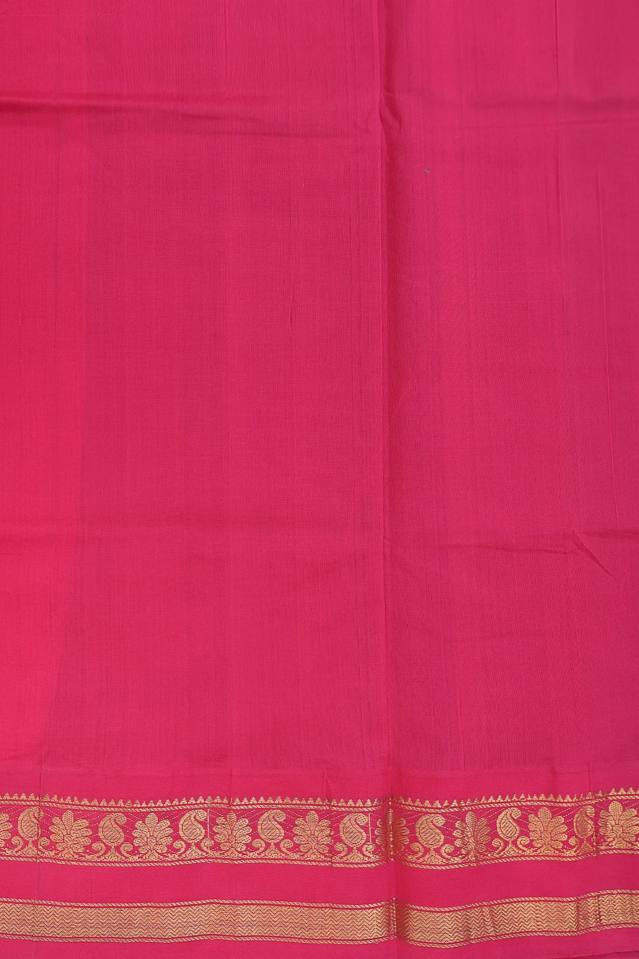 Traditional Silk Cotton Saree Pigeon Blue With Floral Design - Image 5