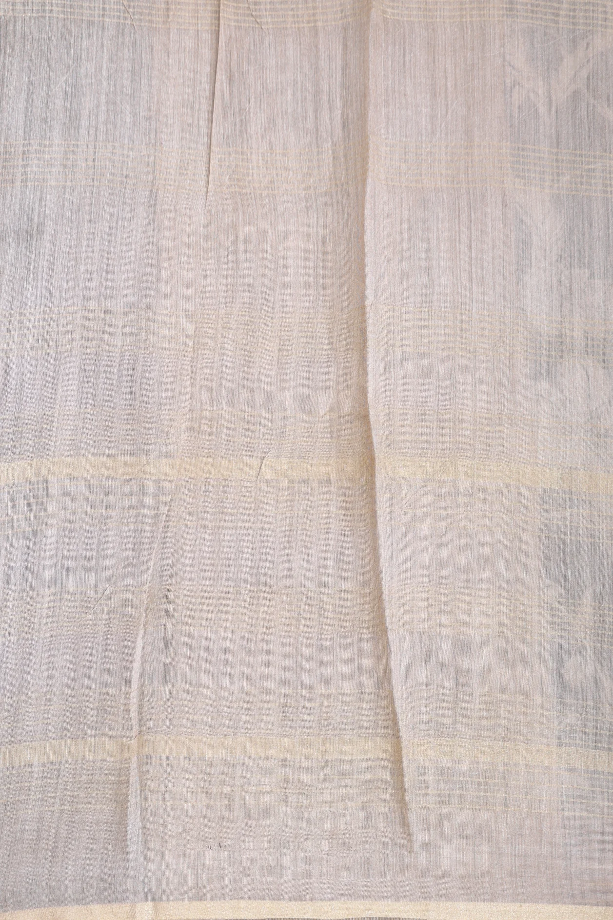 Tussar Silk Saree In Black With Floral Design - Image 5