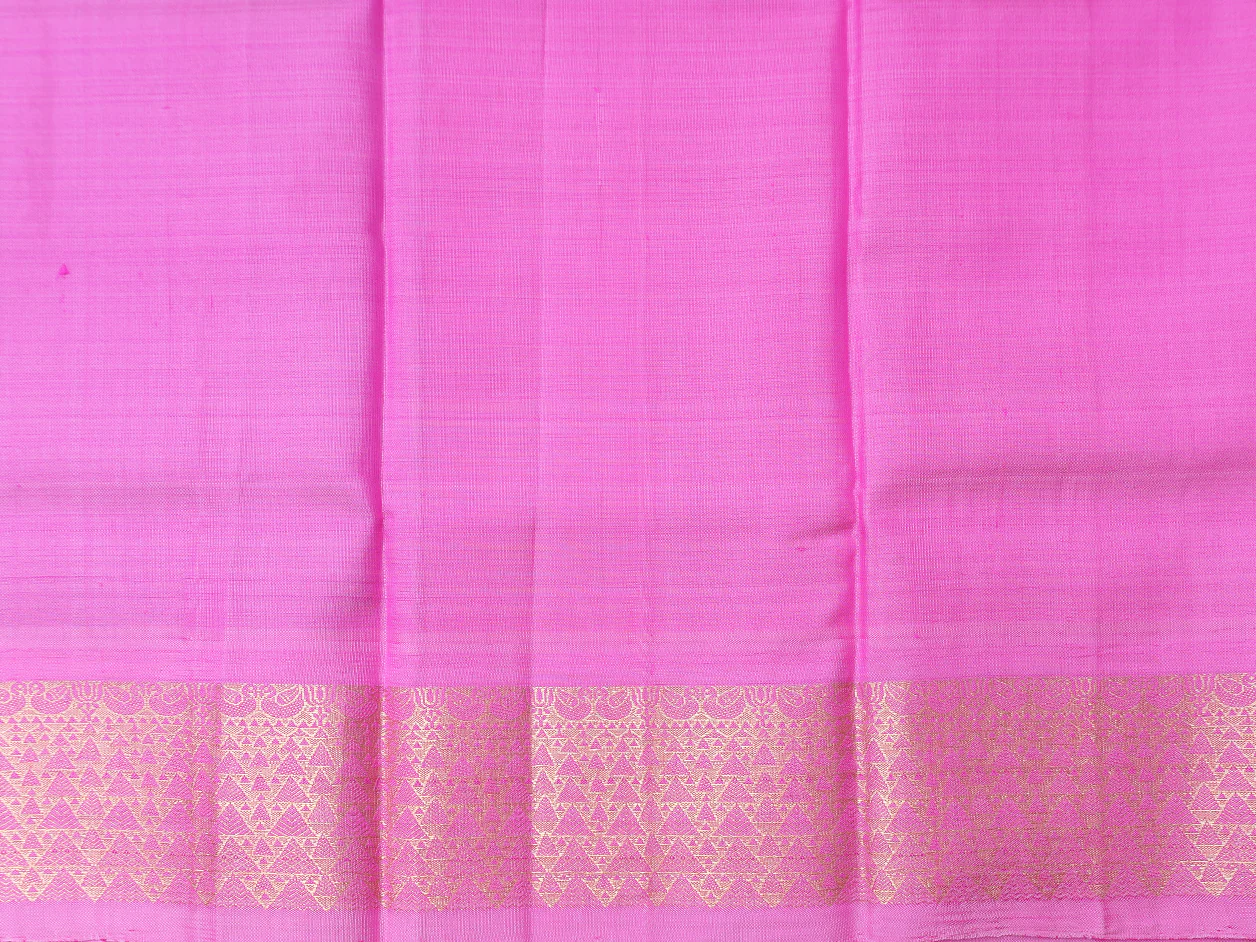 Zari Border Dual Tone Kanchipuram Silk Pavadai Sattai Material - Image 4